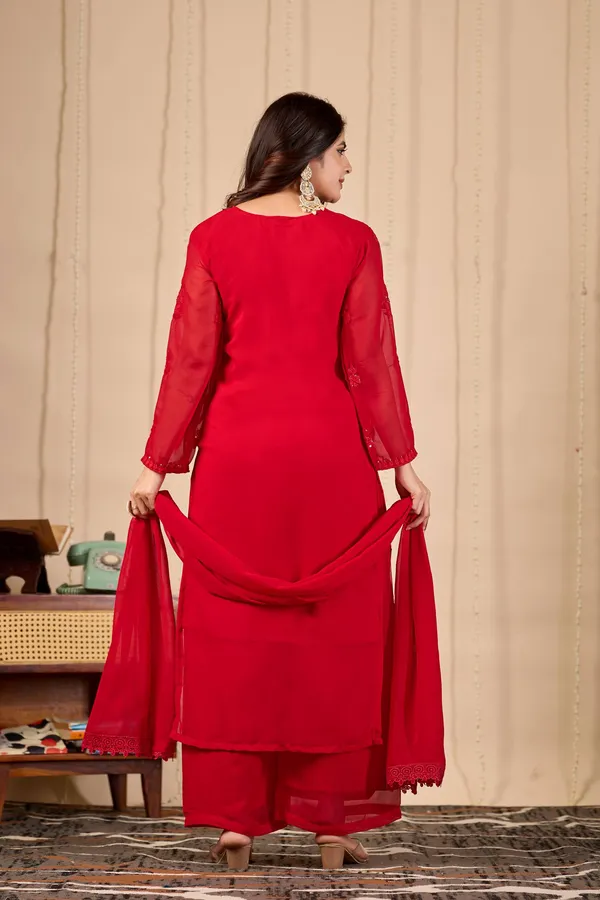 Elegant_Red_Georgette_Lucknowi_Chikankari_Salwar_Suit_Set_with_Sequins_&_Dupatta