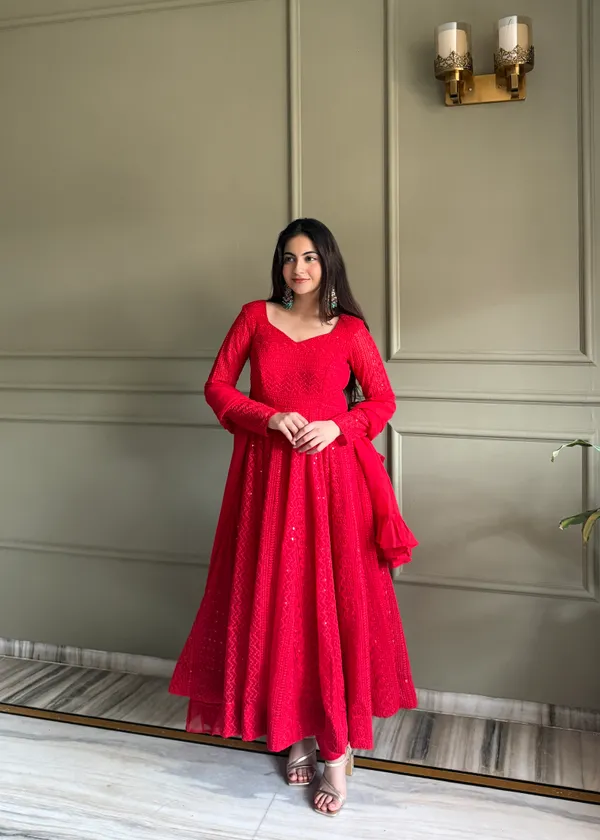 Elegant_Red_Sequined_Anarkali_Suit_Set_with_Dupatta