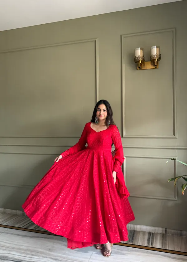 Elegant_Red_Sequined_Anarkali_Suit_Set_with_Dupatta