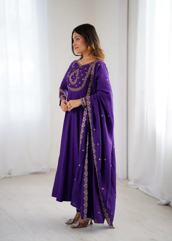 Elegant_Royal_Purple_Embroidered_Anarkali_Dress_with_Dupatta_&_Palazzo_Pants