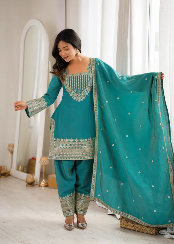 Elegant_Sea_Green_Gold-Embroidered_Salwar_Suit_Set_with_Dupatta