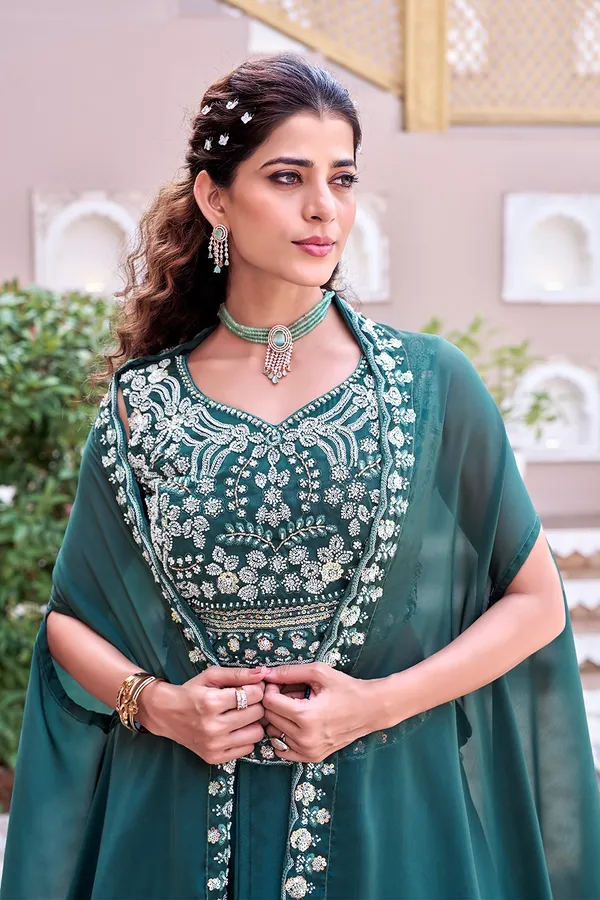 Elegant_Teal_Green_Embroidered_Lehenga_Choli_with_Dupatta