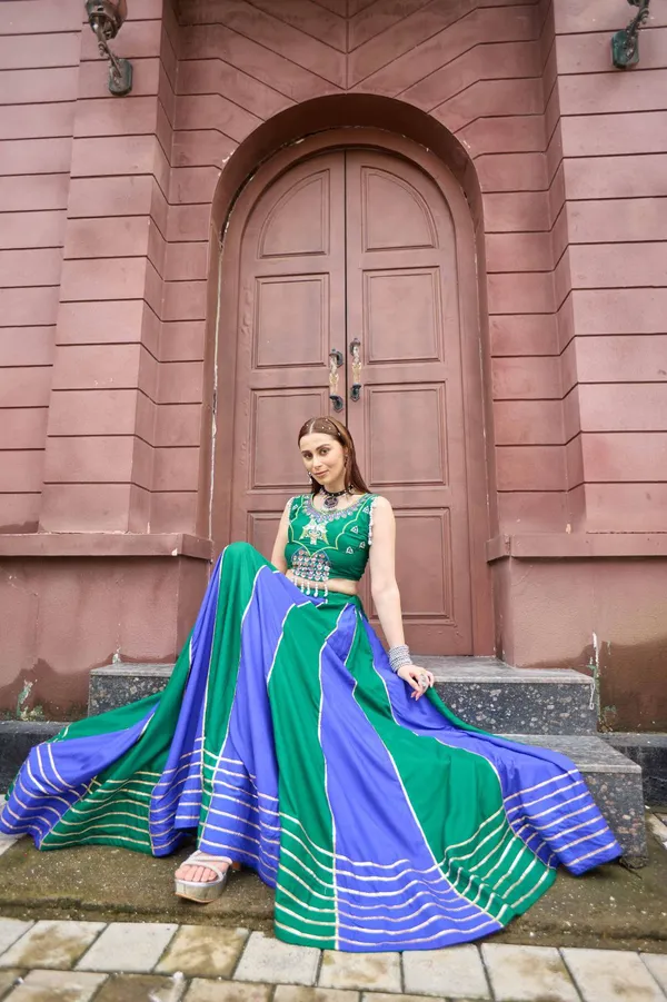 Emerald_Green_&_Royal_Blue_Designer_Lehenga_Choli_with_Handcrafted_Mirror_Work