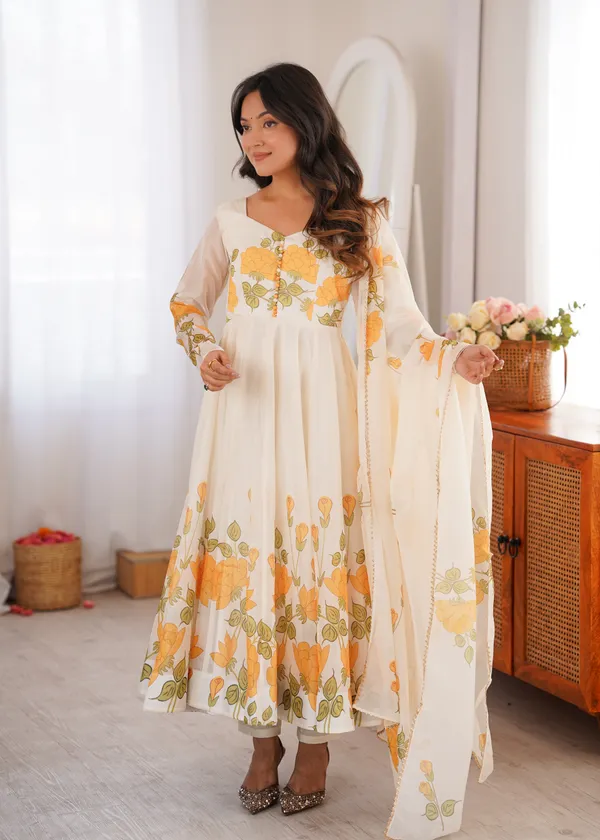 Floral_Print_Anarkali_Kurta_Set_with_Matching_Dupatta