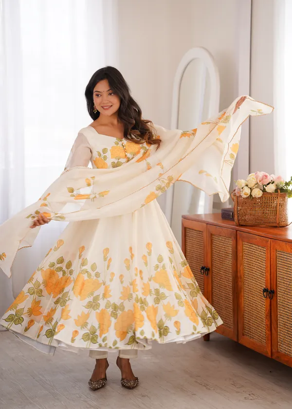 Floral_Print_Anarkali_Kurta_Set_with_Matching_Dupatta
