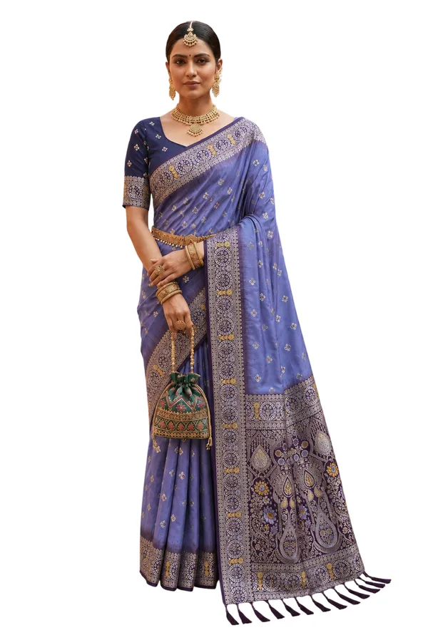Lavender_Designer_Banarasi_Saree_with_Intricate_Traditional_Border