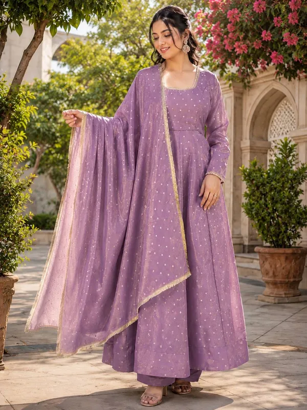 Lavender_Printed_Anarkali_Suit_Set_with_Matching_Dupatta