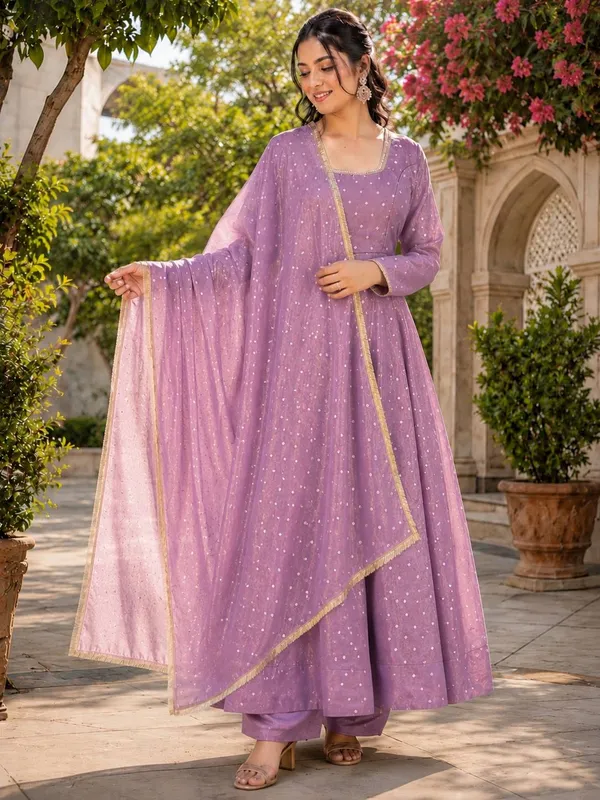 Lavender_Printed_Anarkali_Suit_Set_with_Matching_Dupatta
