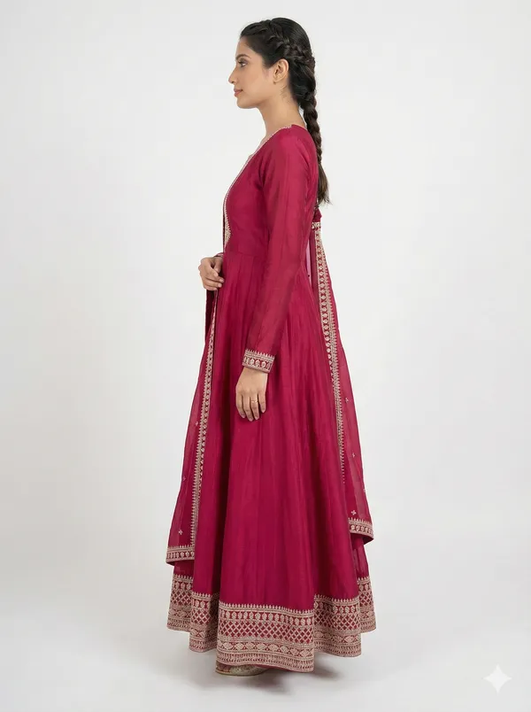 Magenta_Embroidered_Anarkali_Suit_Set_with_Dupatta