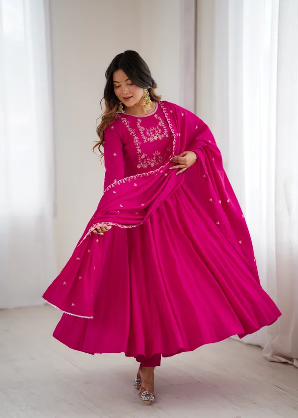 Magenta_Embroidered_Anarkali_Suit_with_Matching_Dupatta