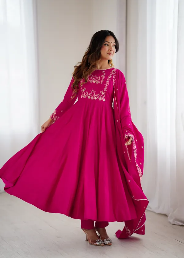 Magenta_Embroidered_Anarkali_Suit_with_Matching_Dupatta