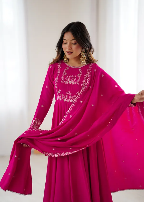 Magenta_Embroidered_Anarkali_Suit_with_Matching_Dupatta