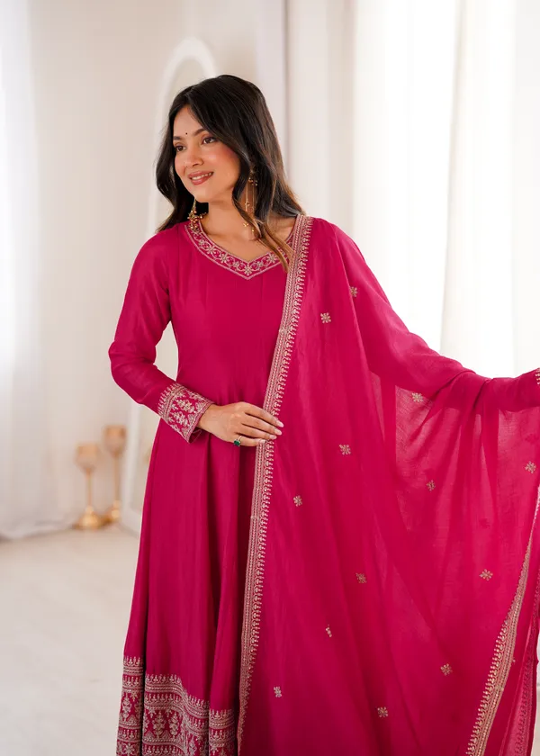 Magenta_Pink_Embroidered_Anarkali_Suit_Set_with_Dupatta