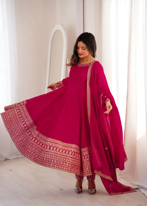 Magenta_Pink_Embroidered_Anarkali_Suit_Set_with_Dupatta