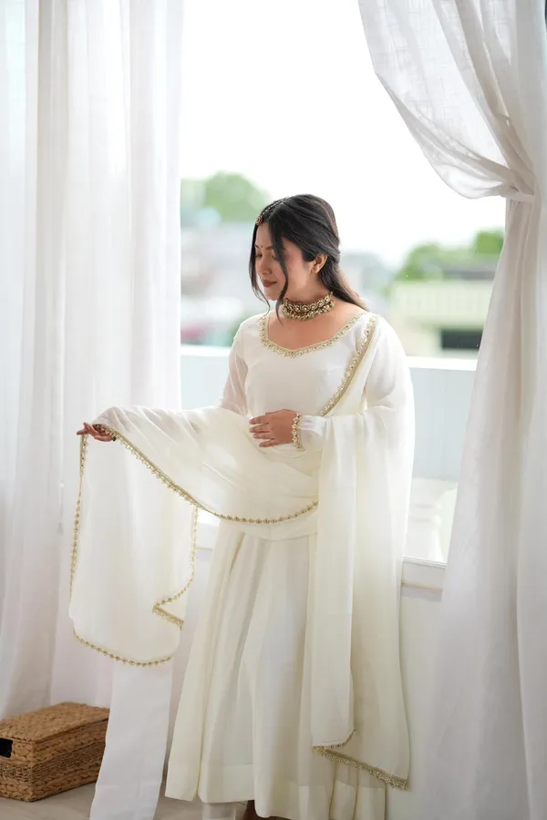 Off_White_Anarkali_Suit_Set_with_Mirror_&_Gota_Work_Border_Dupatta