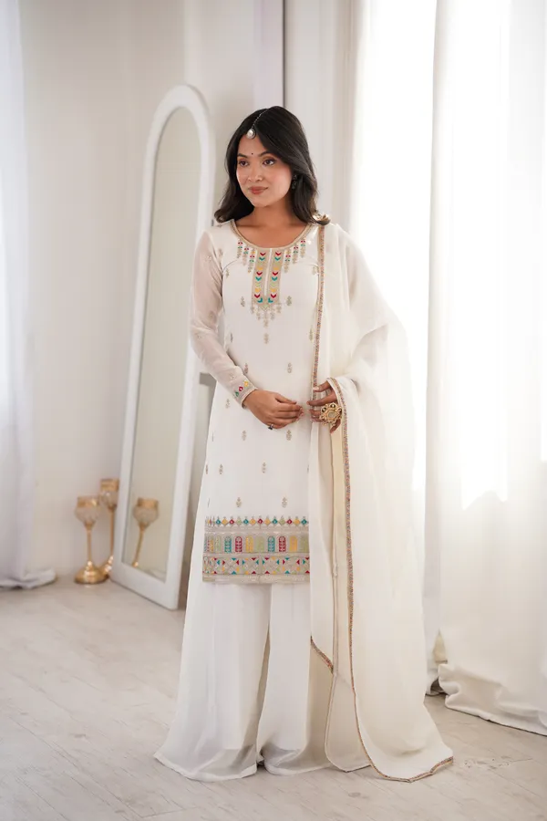 Off_White_Multicolor_Embroidered_Sharara_Set_with_Organza_Dupatta