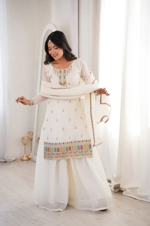 Off_White_Multicolor_Embroidered_Sharara_Set_with_Organza_Dupatta