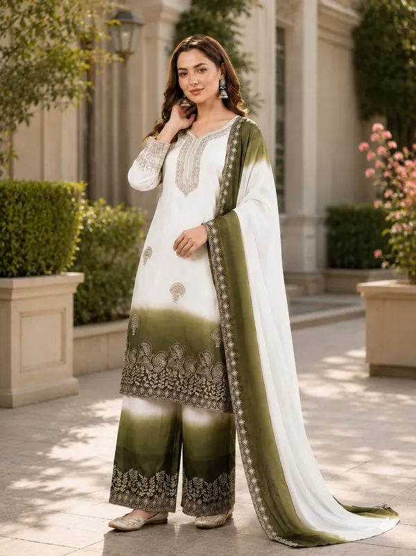 Off-White_and_Mehendi_Dual-Tone_Embroidered_Salwar_Suit_Set