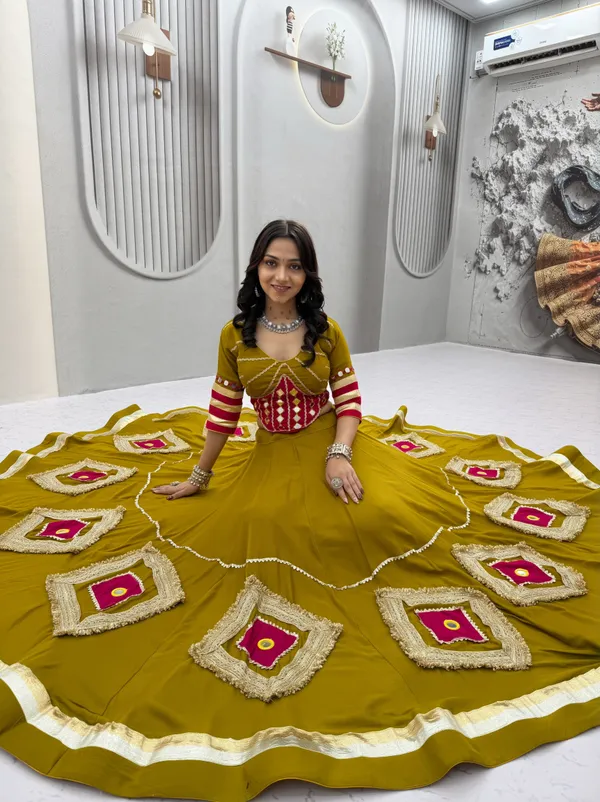 Olive_Green_Navratri_Chaniya_Choli_Set_with_Mirror_Work_&_Patch_Details