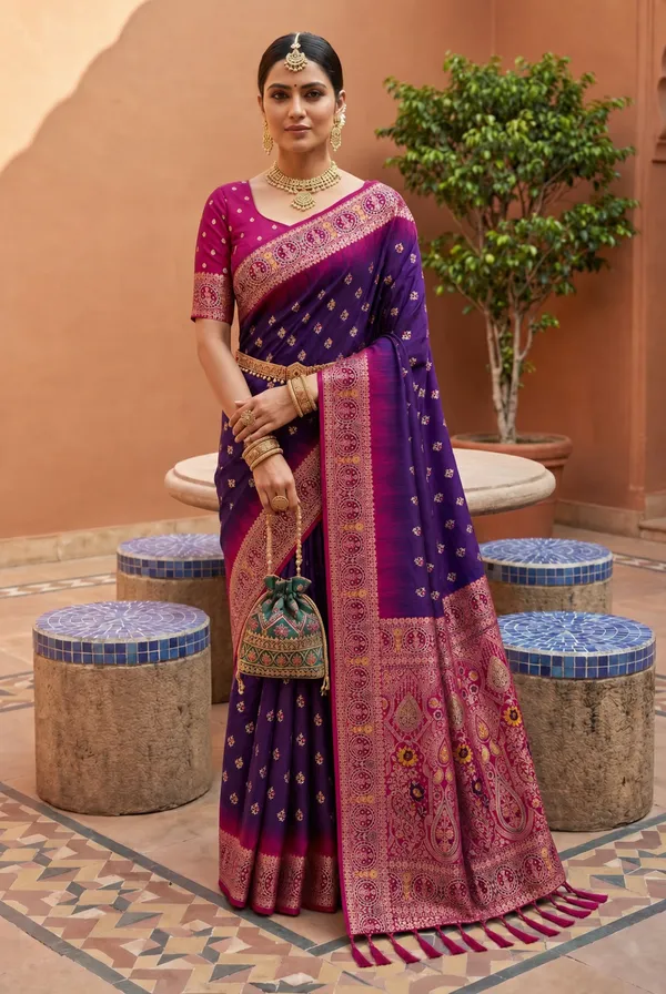 Purple_Designer_Banarasi_Saree_with_Intricate_Traditional_Border