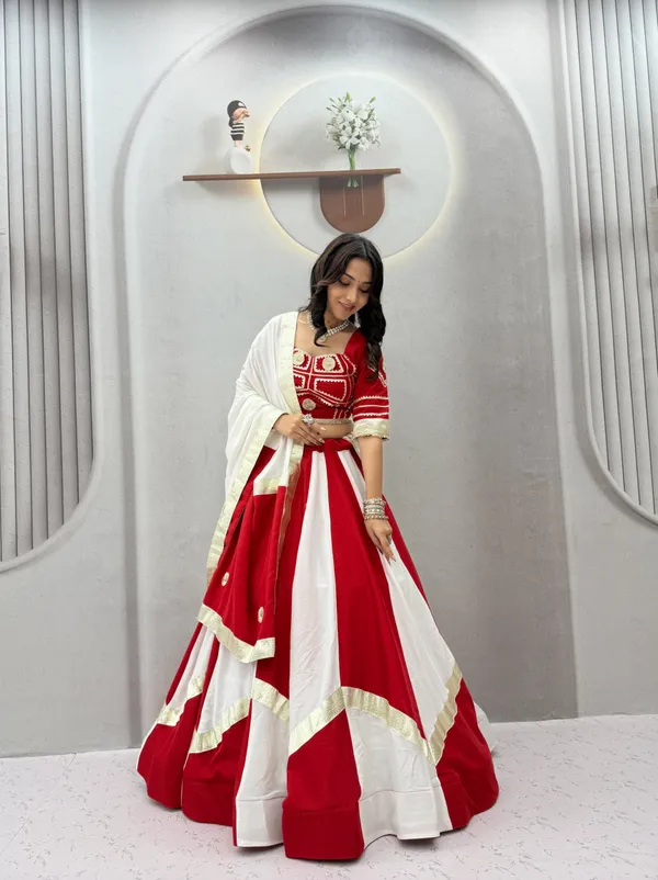Red_&_White_Embroidered_Designer_Lehenga_Choli_with_Dupatta