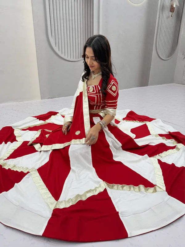 Red_&_White_Embroidered_Designer_Lehenga_Choli_with_Dupatta