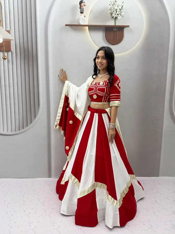 Red_&_White_Embroidered_Designer_Lehenga_Choli_with_Dupatta
