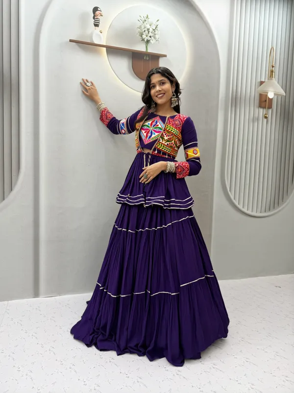 Royal_Blue_Embroidered_Lehenga_Choli_with_Koti