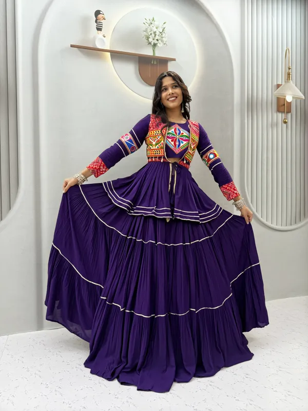 Royal_Blue_Embroidered_Lehenga_Choli_with_Koti