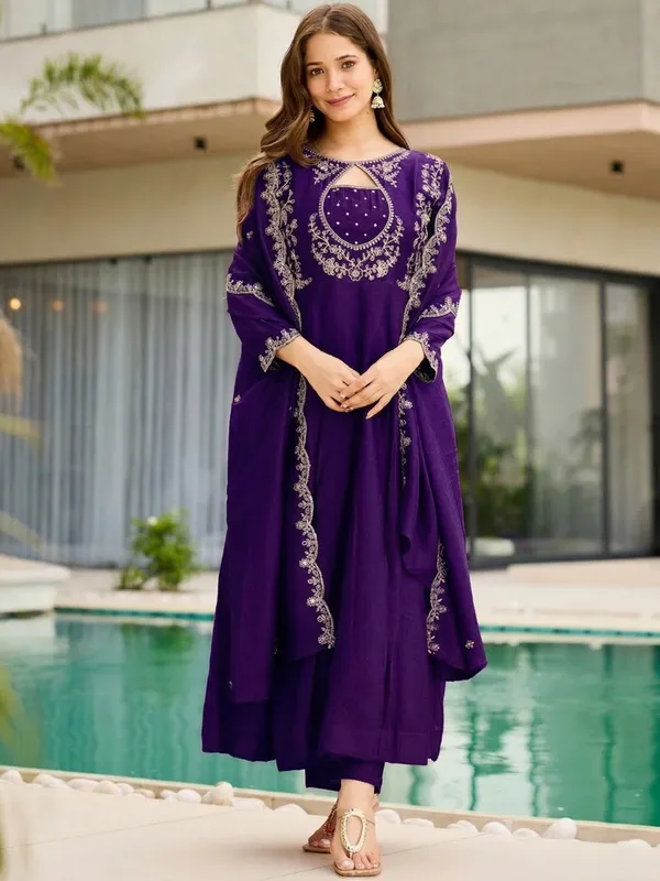 Royal_Purple_Embroidered_Anarkali_Kurta_Set_with_Dupatta