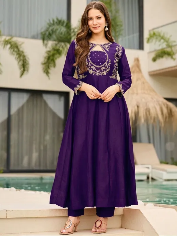 Royal_Purple_Embroidered_Anarkali_Kurta_Set_with_Dupatta