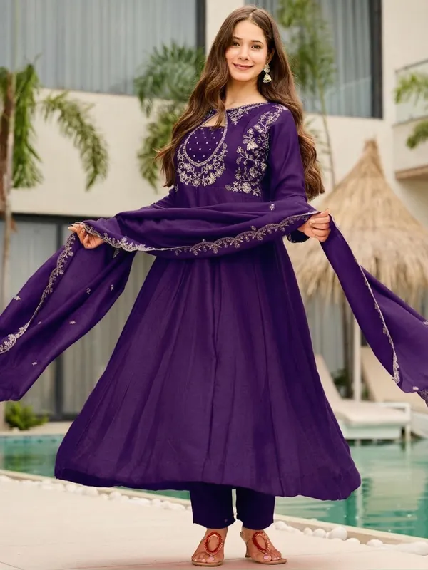 Royal_Purple_Embroidered_Anarkali_Kurta_Set_with_Dupatta