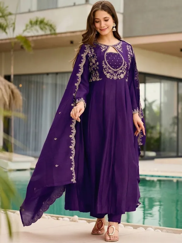 Royal_Purple_Embroidered_Anarkali_Kurta_Set_with_Dupatta