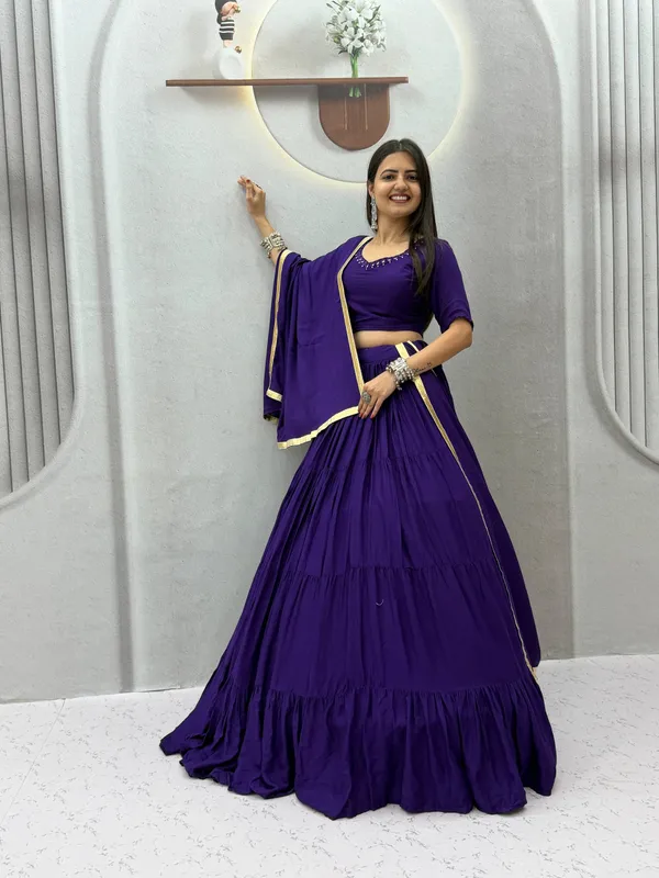 Royal_Purple_Mirror_Work_Choli_with_Pleated_Lehenga_&_Dupatta
