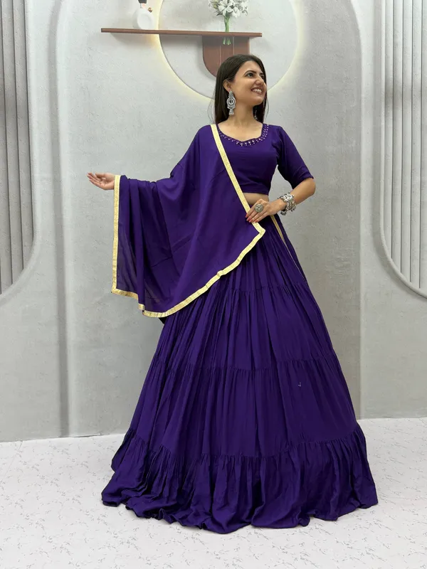 Royal_Purple_Mirror_Work_Choli_with_Pleated_Lehenga_&_Dupatta