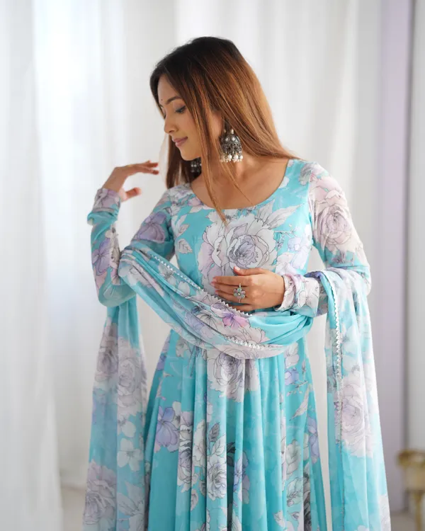 Sky_Blue_Floral_Print_Organza_Anarkali_Gown_with_Matching_Dupatta_Set
