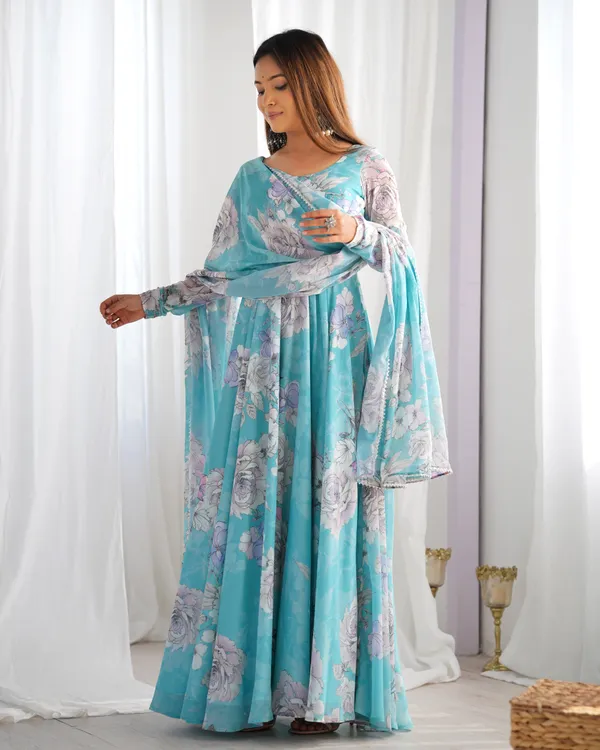 Sky_Blue_Floral_Print_Organza_Anarkali_Gown_with_Matching_Dupatta_Set