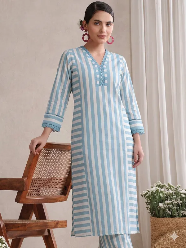 Sky_Blue_Striped_Cotton_Kurta_&_Straight_Pant_Set