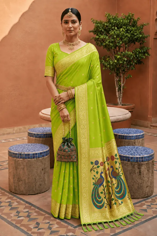 Soft_Paithani_Silk_Saree_With_Blouse_Piece