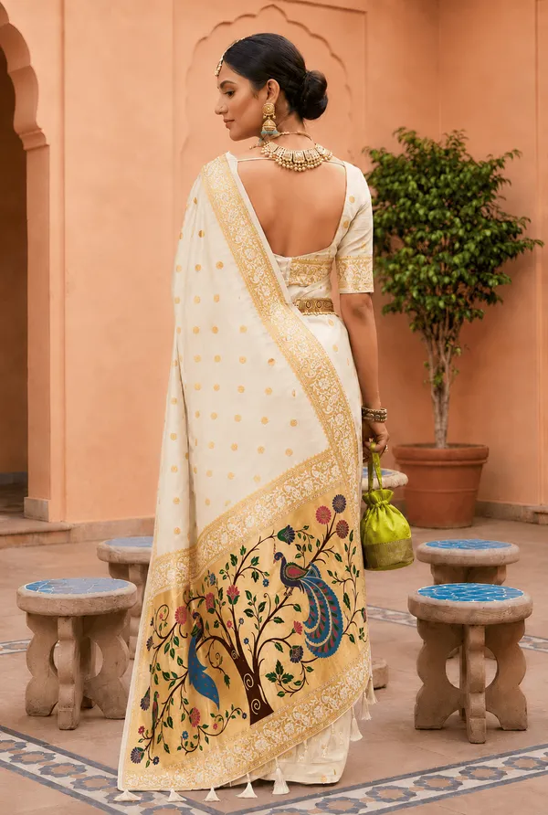 Soft_Paithani_Silk_Saree_With_Blouse_Piece