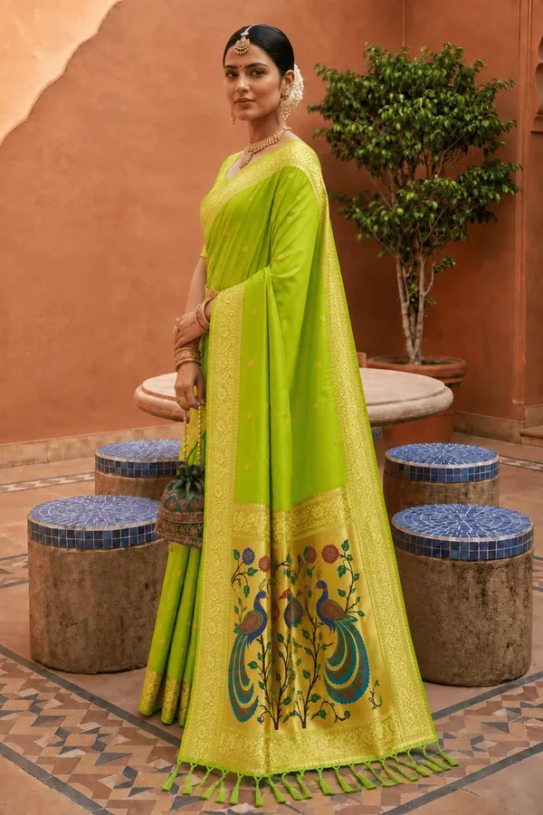 Soft_Paithani_Silk_Saree_With_Blouse_Piece