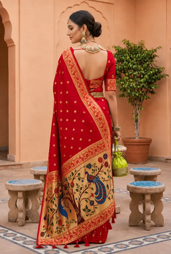 Soft_Paithani_Silk_Saree_With_Blouse_Piece