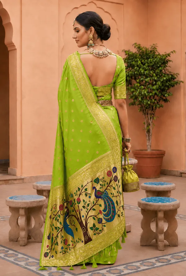 Soft_Paithani_Silk_Saree_With_Blouse_Piece