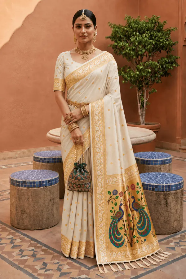 Soft_Paithani_Silk_Saree_With_Blouse_Piece