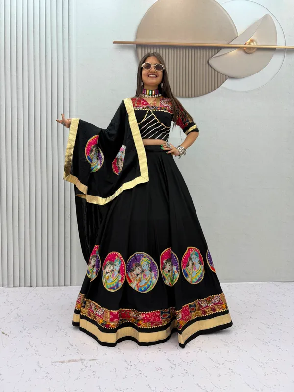 Traditional_Black_Radha_Krishna_Printed_Chaniya_Choli