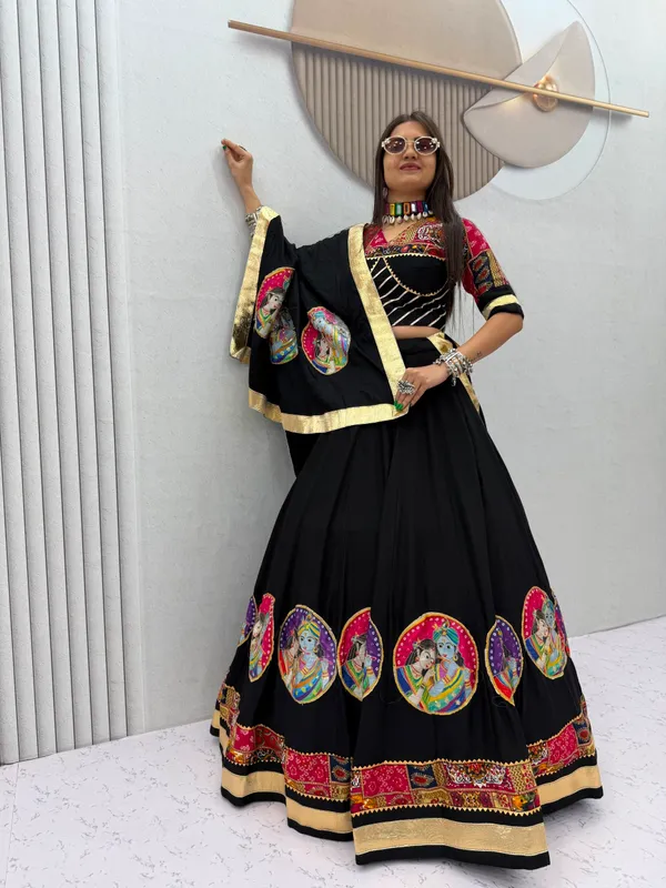 Traditional_Black_Radha_Krishna_Printed_Chaniya_Choli