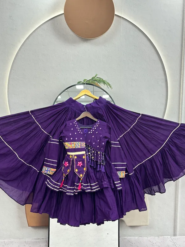 Traditional_Purple_Cotton_Navratri_Chaniya_Choli_Set_with_Koti_Jacket,_Mirror_Work_&_Gota_Patti_Accent
