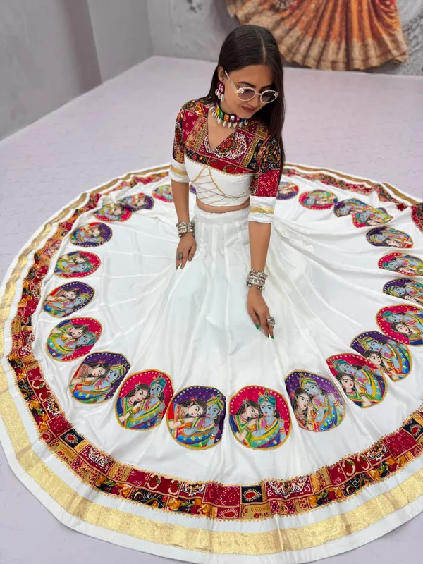 Traditional_White_Radha_Krishna_Printed_Chaniya_Choli