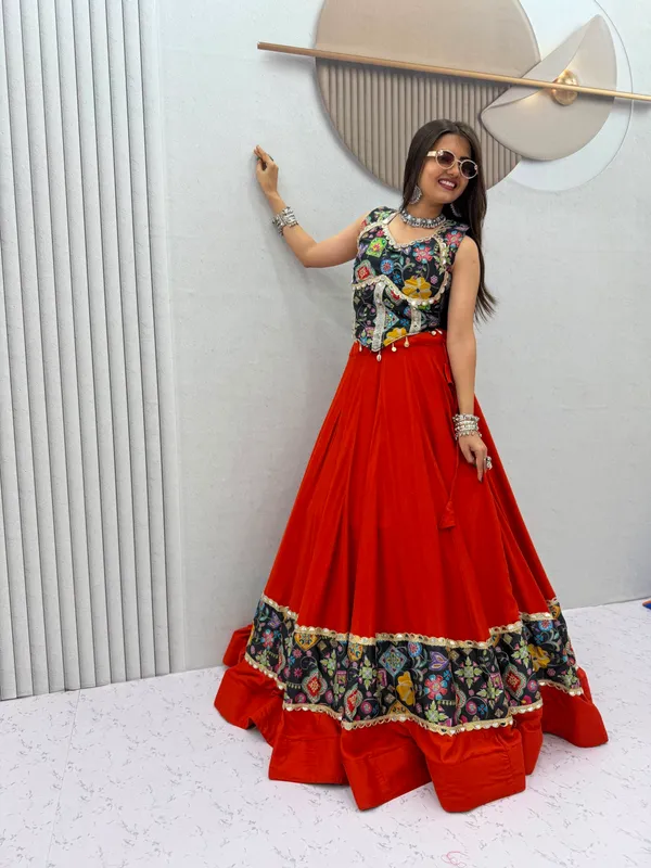 Vibrant_Orange_Navratri_Chaniya_Choli_Set_with_Mirror_Work_Corset_&_Embroidered_Dupatta