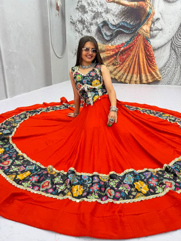 Vibrant_Orange_Navratri_Chaniya_Choli_Set_with_Mirror_Work_Corset_&_Embroidered_Dupatta
